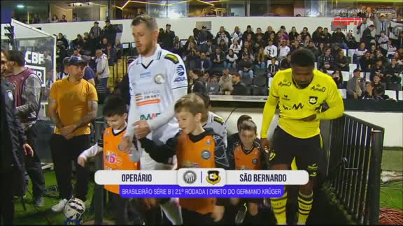 CHEGOU A HORA! Operário-PR recebe São Bernardo buscando assumir a vice-liderança da Série B; VEJA