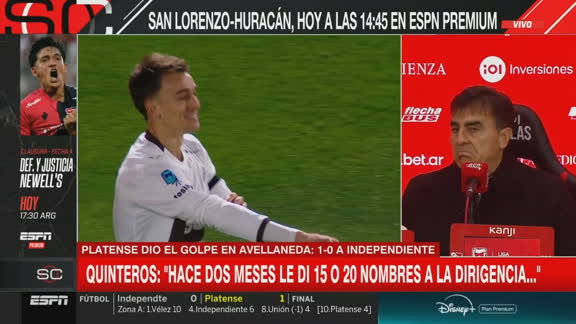 El offside de Ávalos, bajo la lupa de Gustavo Quinteros