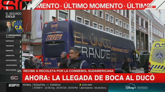 La llegada de Boca al Ducó