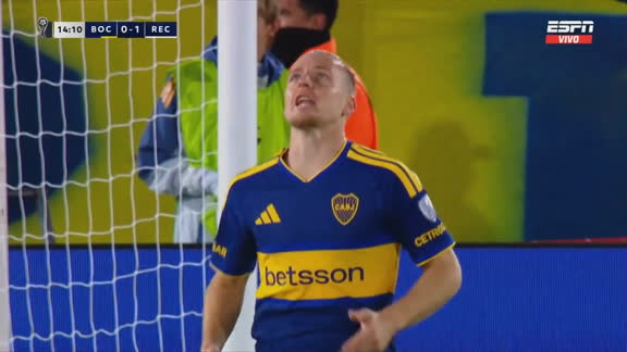 Qué cerca, Ruso: Ascacibar, a centimetros de igualar el partido ante Recoleta