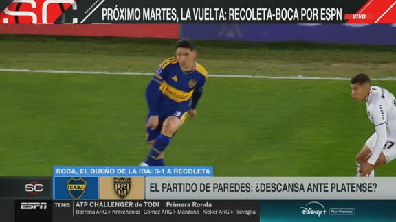 Así jugó Paredes en la victoria de Boca ante Deportivo Recoleta en el Ducó