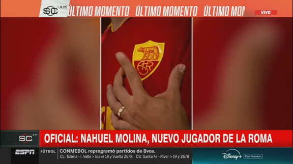 Oficial: Nahuel Molina, nuevo jugador de la Roma