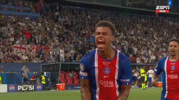 Doué partió habilitado y definió con categoría para poner el 2-1 de PSG