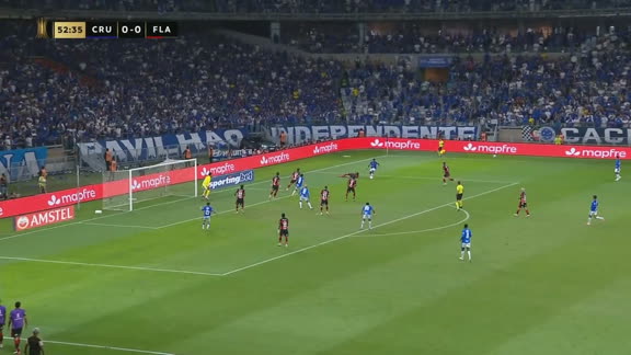 Cruzeiro 1  x 1 Flamengo: os gols do empate nas oitavas da Libertadores no Mineirão; VEJA