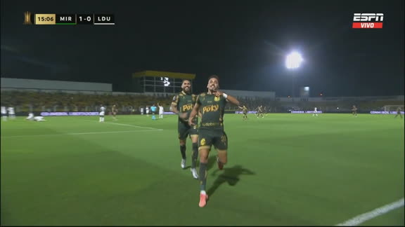Pifia de Segovia y gol de Eduardo para poner en ventaja a Mirassol