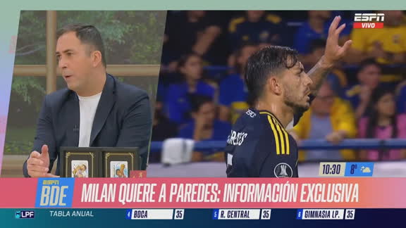 Paredes le dijo "no" al Milan: se queda en Boca