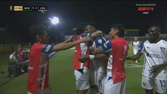 Gol da LDU! Estrada deixa tudo igual contra o Mirassol pela Libertadores