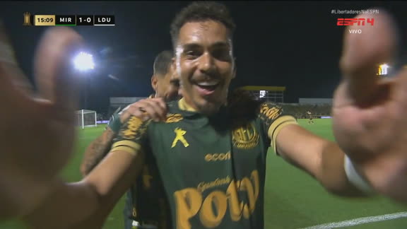 Gol do Mirassol! Eduardo abre o placar contra a LDU pela Libertadores