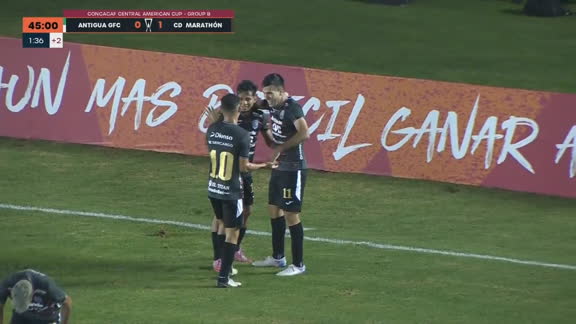 ¡GOOOL DE MARATHÓN! Nicolás Messiniti en un contragolpe en el cierre del primer tiempo pone en ventaja a la visita