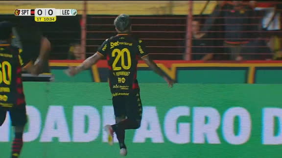 Golaço do Sport! Diego Hernández aproveita sobra na área e enche o pé marcar contra o Londrina; VEJA