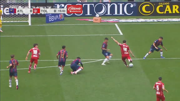 ¡Toluca da el primer aviso en el partido! | Atlante 0-0 Toluca