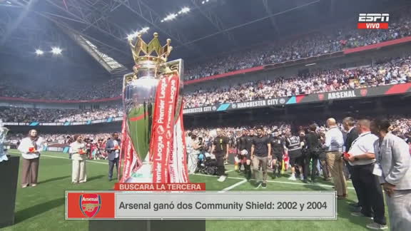 ¡Suma estrella! Arsenal y Manchester City se miden por la Community Shield
