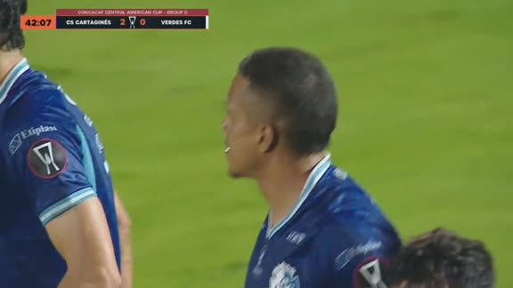 ¡GOOOL DE CARTAGINÉS! Alonso Hernández anota  el 2 a 0 ante Verdes al 42'