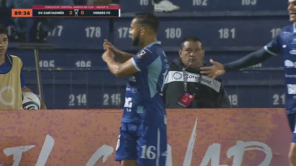 ¡GOOOL DE CARTAGINÉS! Geancarlo Castro anota el 3 a 0 ante Verdes al 89'