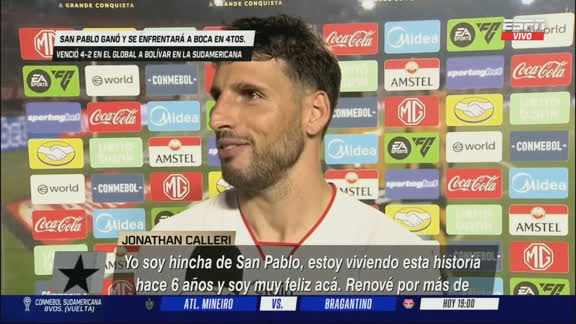 Calleri sobre el choque ante Boca: "Va a ser un partido muy especial para mí"
