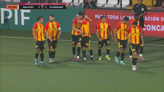 ¡GOOOL DE SC HEREDIANO! Elías Aguilar anota el 2 a 0 ante el Real Estelí al 72'