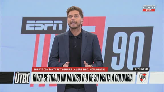 El análisis de Vignolo tras el empate de River ante Independiente Santa Fe en Bogotá