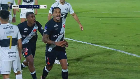 ¡2-1! Vasco se lo dio vuelta a Olimpia con un gol de David