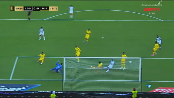 INACREDITÁVEL! Zaga do Mirassol impede gol da LDU no limite; VEJA