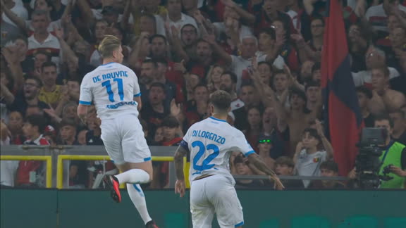 ¡Convirtió el error en gol! Kevin De Bruyne abrió el partido ante Genoa