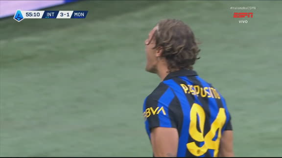 GOLAÇO DA INTER! Esposito acerta lindo toque de letra para fazer o 3° contra o Campeonato Italiano