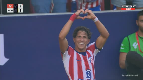 ¡Derechazo y a cobrar! Giuliano Simeone igualó las acciones para Atlético Madrid