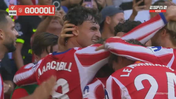 ¡Zurdazo mágico de Marc Pubill para adelantar al Atlético Madrid en LaLiga!