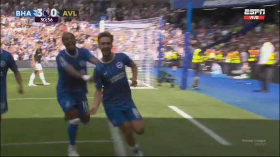 ¡Ráfaga del Brighton! Error garrafal de Gomes y gol de Hinshelwood para sellar su doblete