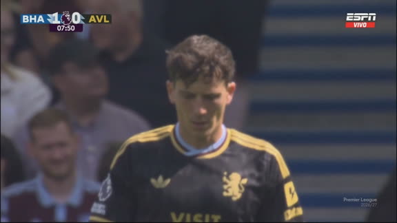 ¡Insólito blooper de Aston Villa y gol de Lindelof en contra para adelantar a Brighton!