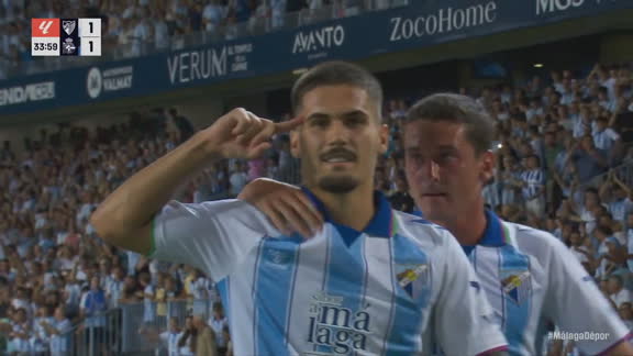 ¡Lo empató Chupe para el Málaga!
