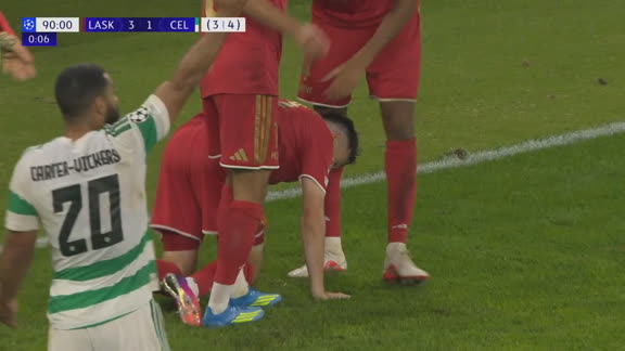 ¡Increíble remontada del LASK para poner el 4-1 ante el Celtic!