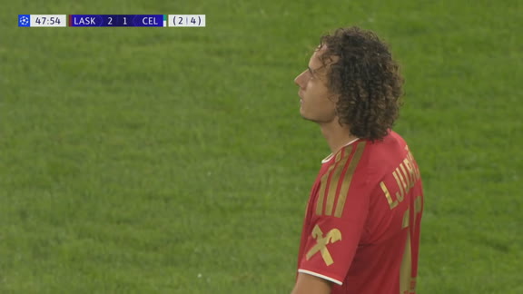 Ljubicic y un remate al minuto del segundo tiempo para el 2-1 del LASK