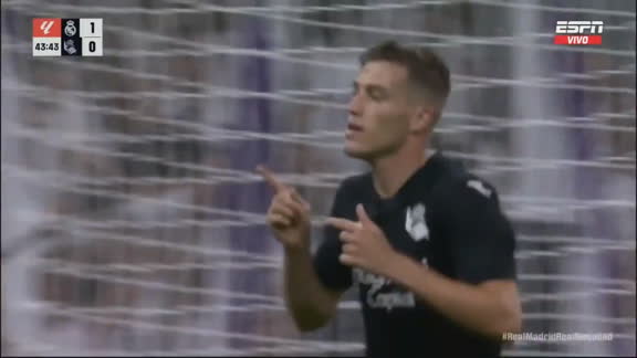 Rápida reacción de la Real Sociedad: Sucic anotó el 1-1 ante el Real Madrid
