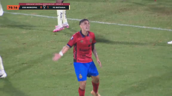 ¡GOOOL DE MUNICIPAL! Erik López anota el 1 a 1 ante Motagua al 75'