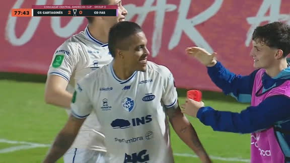 ¡GOOOL DE CARTAGINÉS! Alonso Hernández marca el 2 a 0 ante FAS al 78'