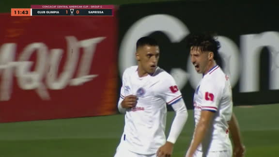 ¡GOOOL DE OLIMPIA! Manuel Hernández anota el 1 a 0 ante Saprissa al 12'