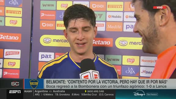 Belmonte: "Sufrimos, pudimos ganar a lo último y estoy muy contento, pero hay que ir por más"