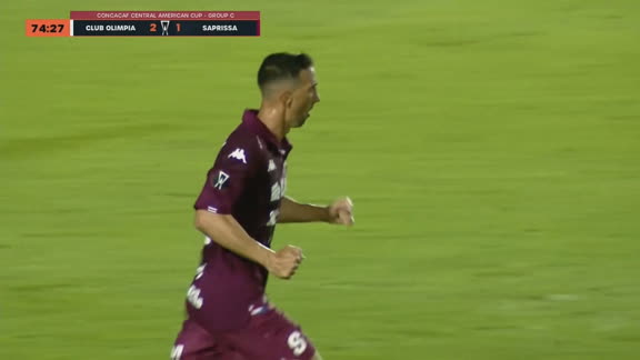 ¡GOOOL DE SAPRISSA!  Mariano Torres anota el 2 a 1 ante Olimpia al 75'