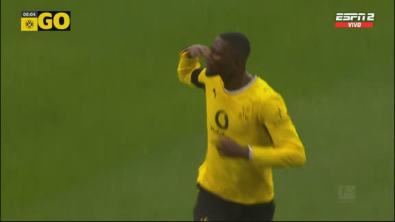 Borussia Dortmund pegó de arranque: Guirassy puso el 1-0 ante Hamburgo