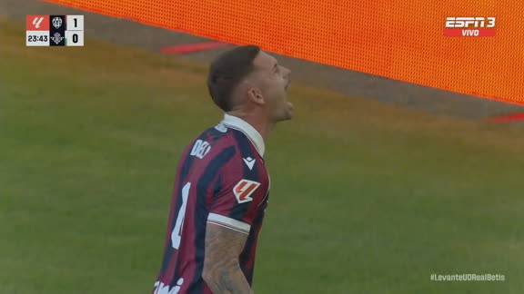 ¡Ganó arriba y facturó: gol de De la Fuente para el Levante!