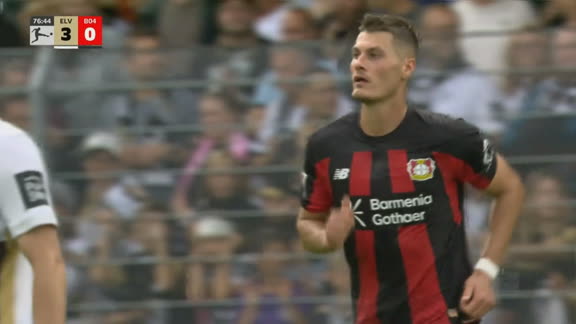 ¡Apareció Patrik Schick! Descontó ante Elversberg