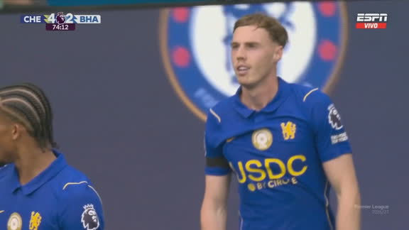 ¡Golazo de Palmer para el 4-2 del Chelsea ante el Brighton en la Premier!