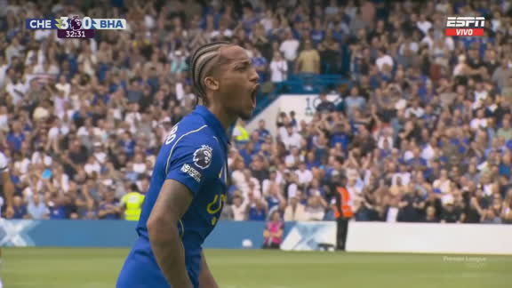 Esto ya es goleada: Joao Pedro firmó el 3-0 ante el Brighton