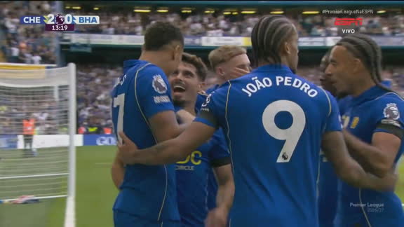 Gol do Chelsea! Pedro Neto completa cruzamento de Rogers e amplia contra o Brighton; VEJA