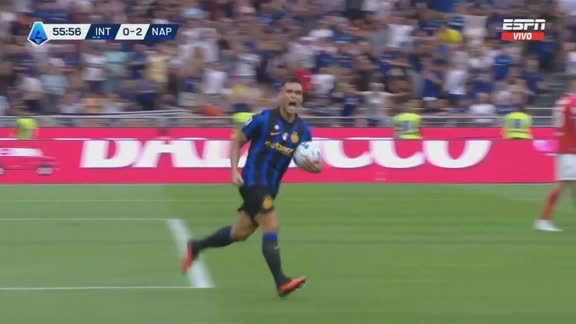¡Bien de goleador! Lautaro Martínez marcó el descuento de Inter