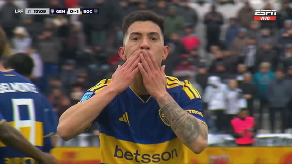 Más al ángulo, imposible: golazo de Boca con la firma de Velasco