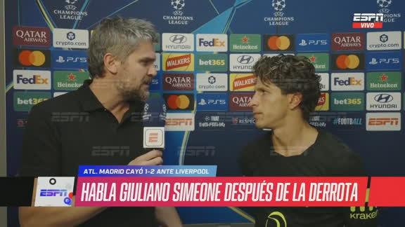 Giuliano Simeone: "Julián está tranquilo con nosotros, lo apoyamos"