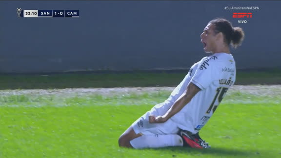 GOL DO SANTOS! Gabigol ajeita para Willian Arão, que abre o placar contra o Atlético-MG; VEJA
