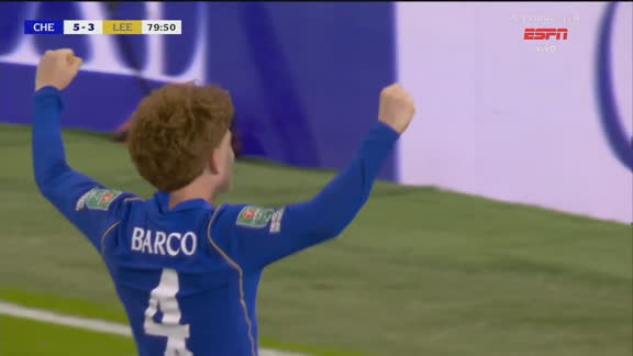 Gol do Chelsea! Barco enche o pé, comemora nos braços da torcida e faz 5 a 3 no Leeds