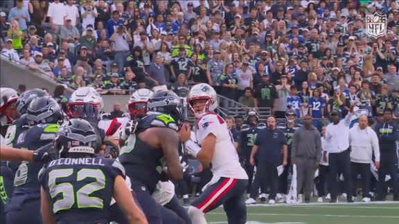 Drake Maye puso en ventaja a los Patriots en Seattle